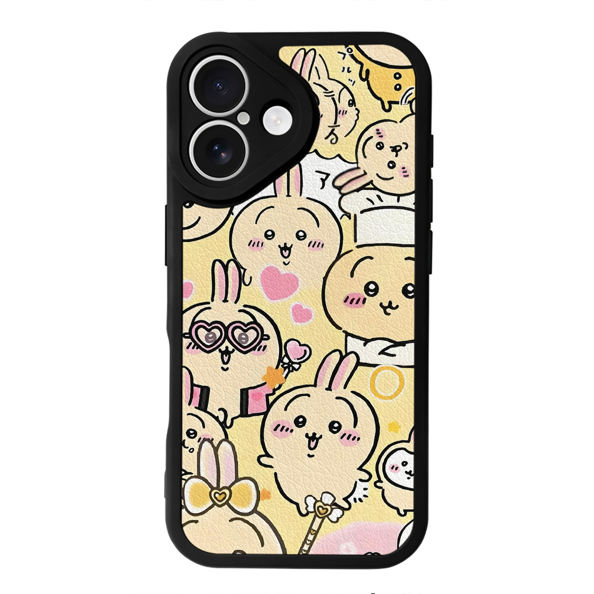 （画像用） ちいかわ Chii-kawa 【iPhone 16シリーズ対応】シリコンスマホケース（レザー調） 材質：シリコン